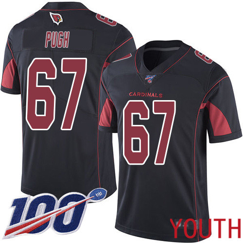 Arizona Cardinals Limited Black Youth Justin Pugh Jersey NFL Football 67 100th Season Rush Vapor Untouchable
